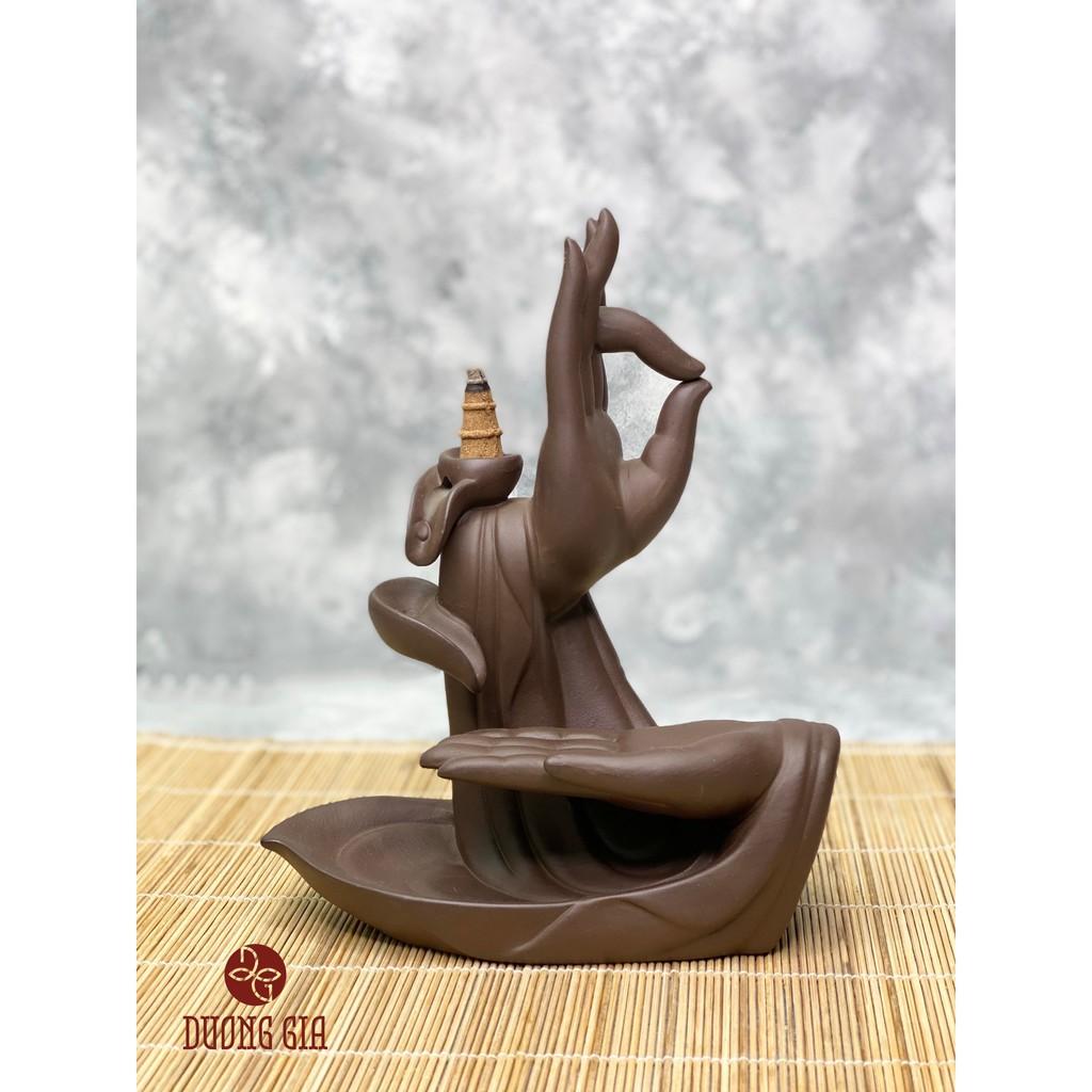 Thác khói xông trầm hương bàn tay phật Dương Gia