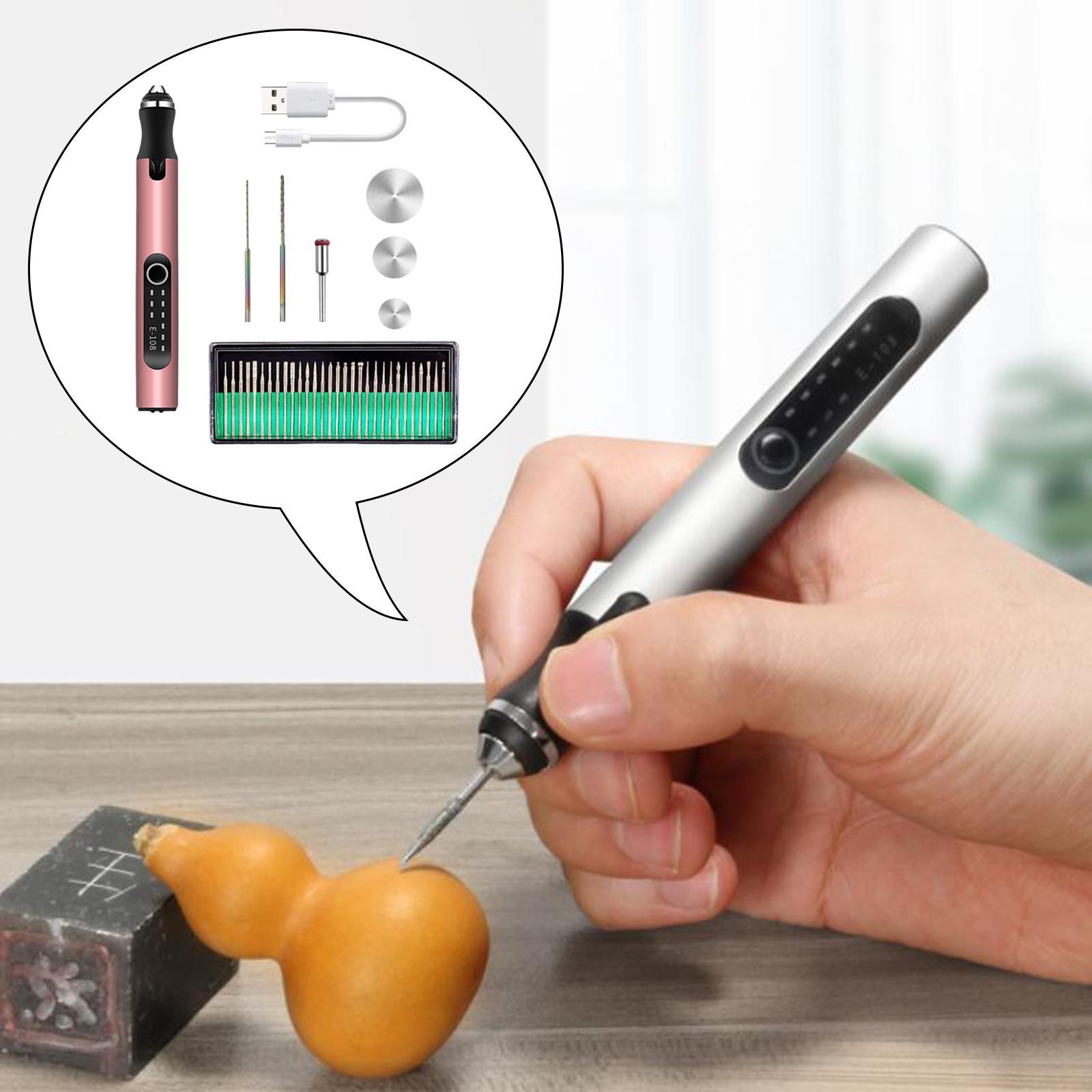 Mini Micro Engraver Pen Engraving Tool Kit USB Handheld for Metal Jewelry Etching