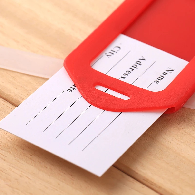 Thẻ ghi nhớ hành lý, vali, ba lô tiện dụng tránh thất lạc (8,5*5cm) - Dụng cụ đánh dấu thông tin treo hành lý, vali, balo