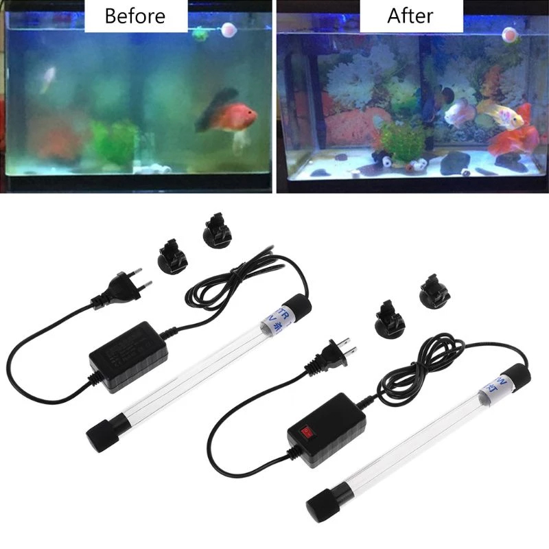 Đèn UV 5W 7W 9W 11W diệt khuẩn, rêu tảo bể cá cảnh trong 7 ngày cao cấp Sterilization King