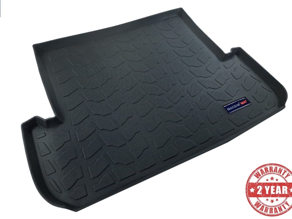 Thảm lót cốp xe ô tô Mitsubishi Pajero 2011-2016 nhãn hiệu Macsim chất liệu TPV cao cấp màu đen (D0232)