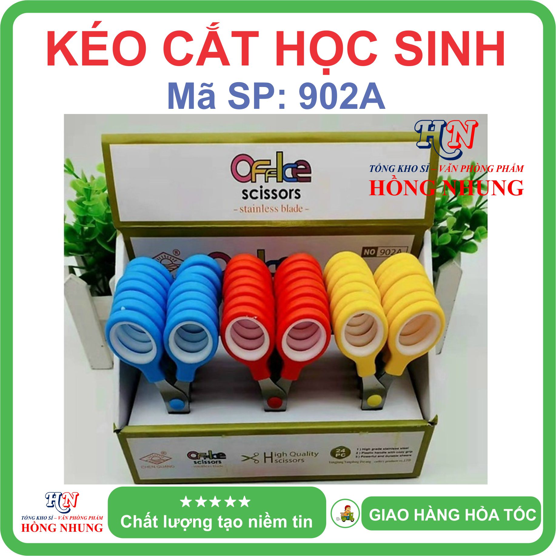 [SALE] Kéo Cắt học sinh 902A, Kéo nhỏ gọn dành Học Sinh, Văn phòng, Gia Đình