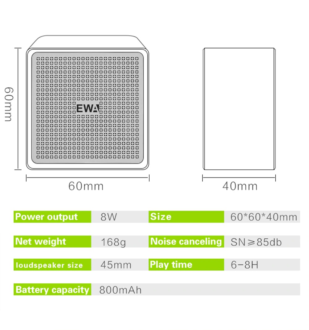 Loa Bluetooth EWA A105 - Hàng Chính Hãng