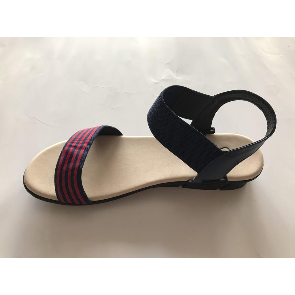 Dép Sandal nữ đế bằng 3f DTW07788