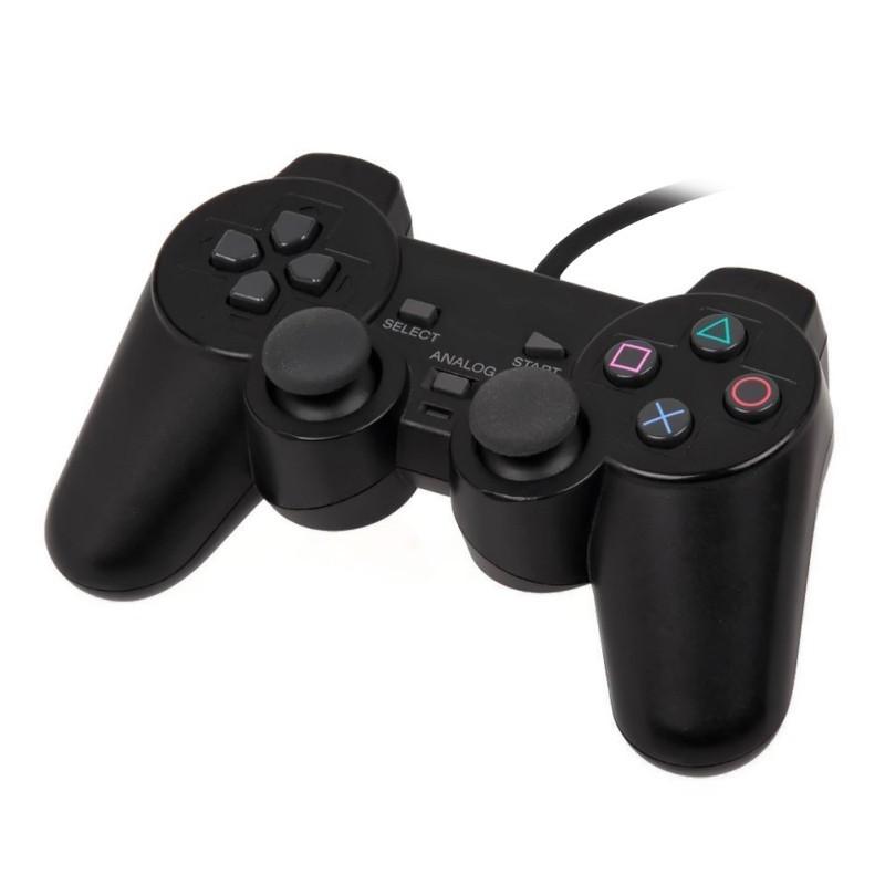 Tay cầm PS2 có rung PlayStation PC gamepad joystick controller - tương thích với PS2