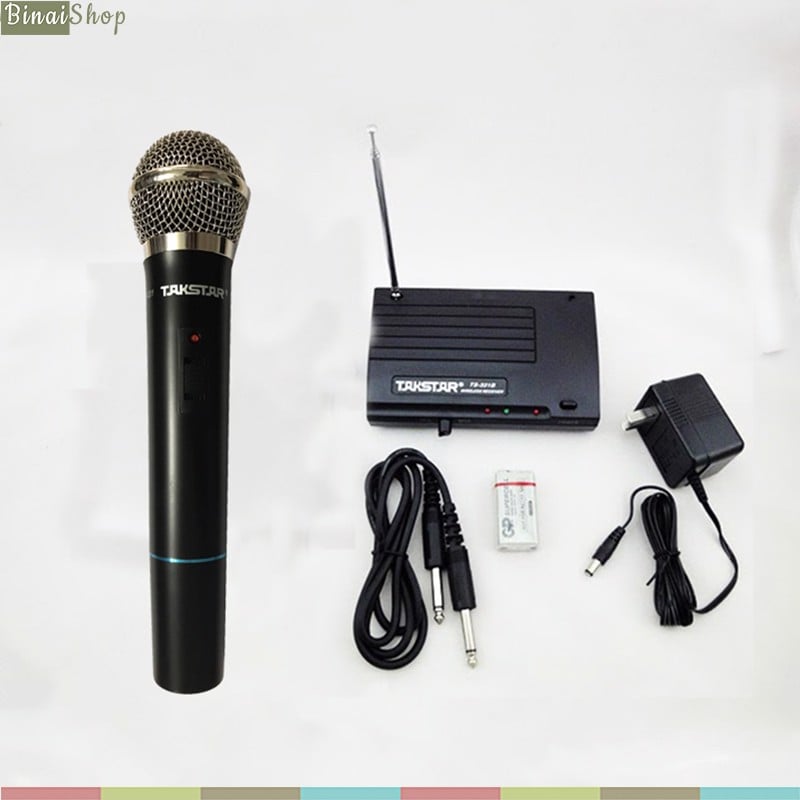 Takstar TS-331 - Micro Không Dây VHF Cầm Tay Cho Biểu Diễn, Hội Nghị, Karaoke Gia Đình- hàng chính hãng