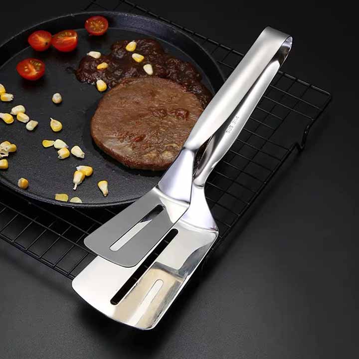 Kẹp Gắp thức ăn Inox - 24.8x7.4cm 160g-KLTA