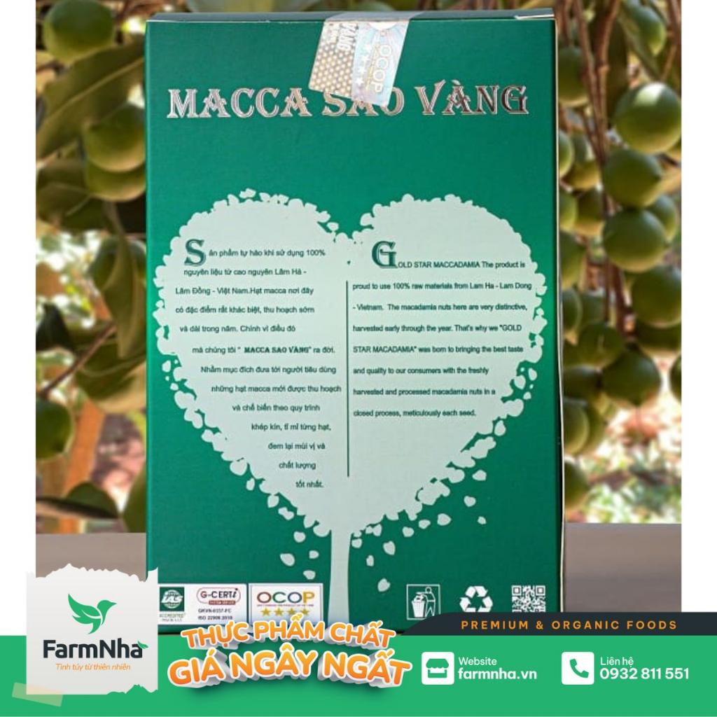 Hạt Macca Sấy Nứt Vỏ 250gr Size Trung 21–24 mm - Tăng Cường Sức Khỏe Tim Mạch, Chống Oxy Hóa