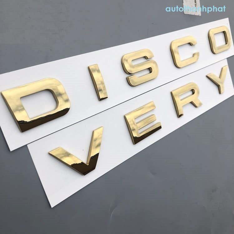 Tem chữ nổi DISCOVERY 3D trang trí xe ô tô hàng chuẩn