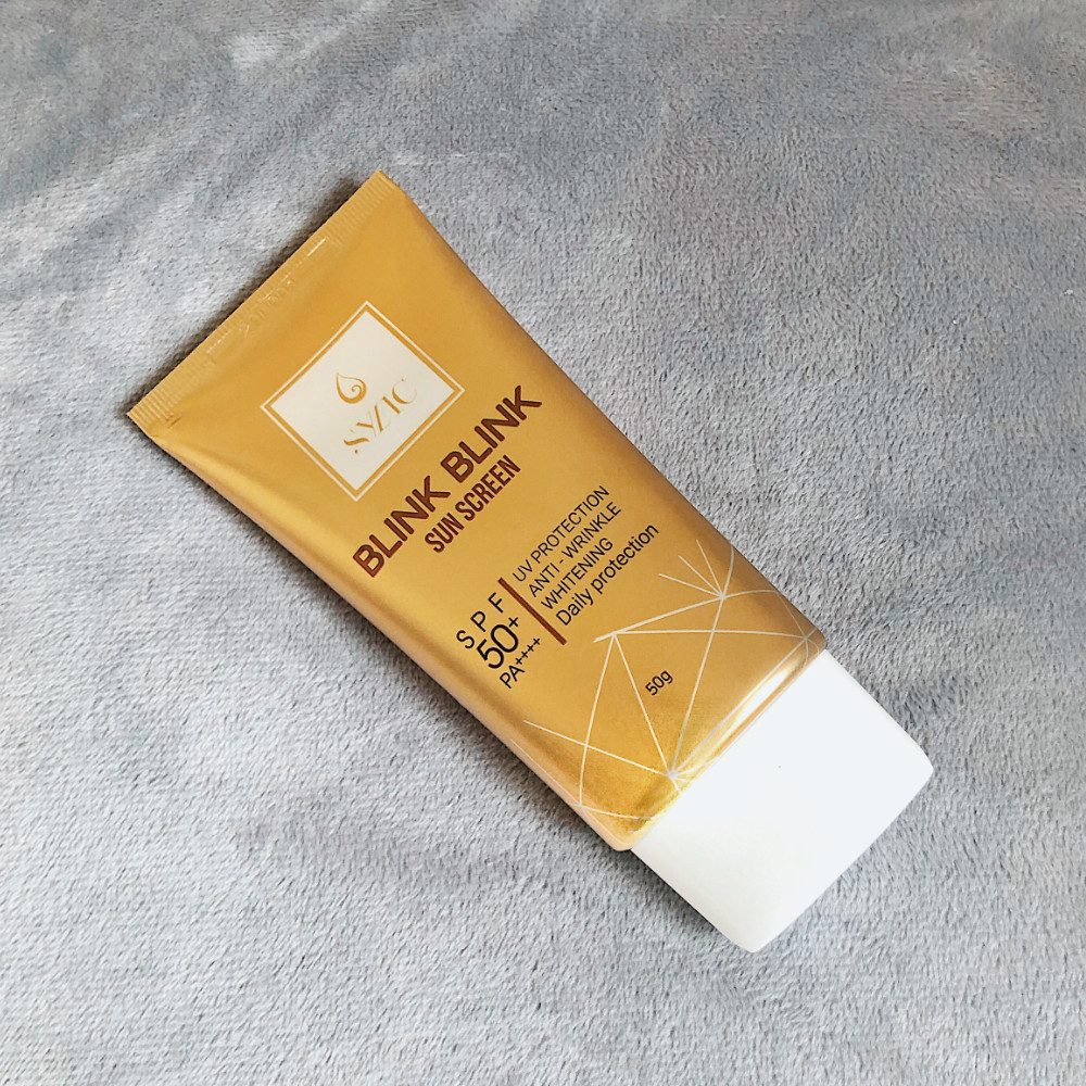 Kem chống nắng Hàn Quốc Blink Sylic SPF 50+ PA ++++ giúp da trắng sáng, nhẹ nhàng, tạo cảm giác mịn màng cho da