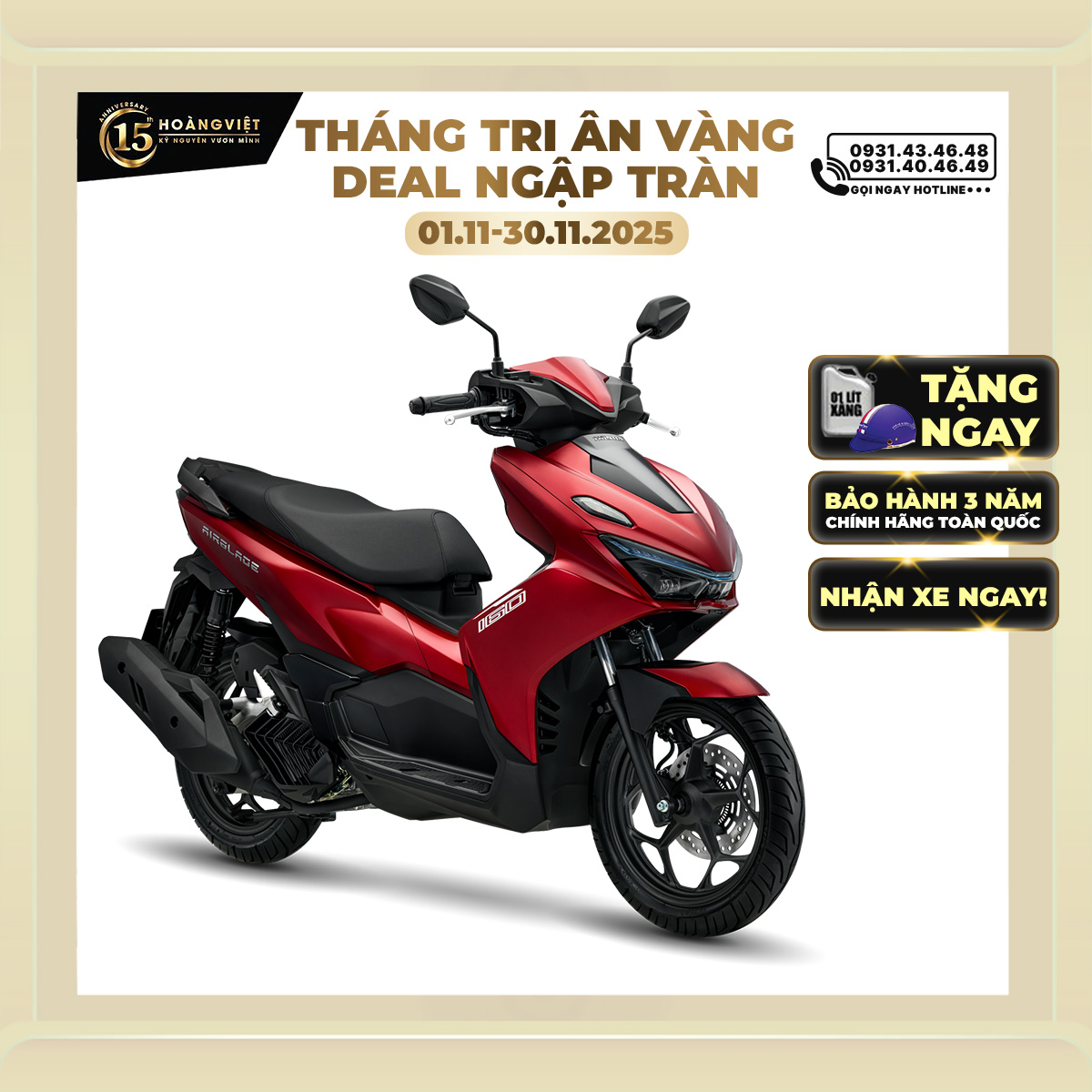 Xe máy Honda Air Blade 160cc 2026 - Phiên Bản Tiêu Chuẩn