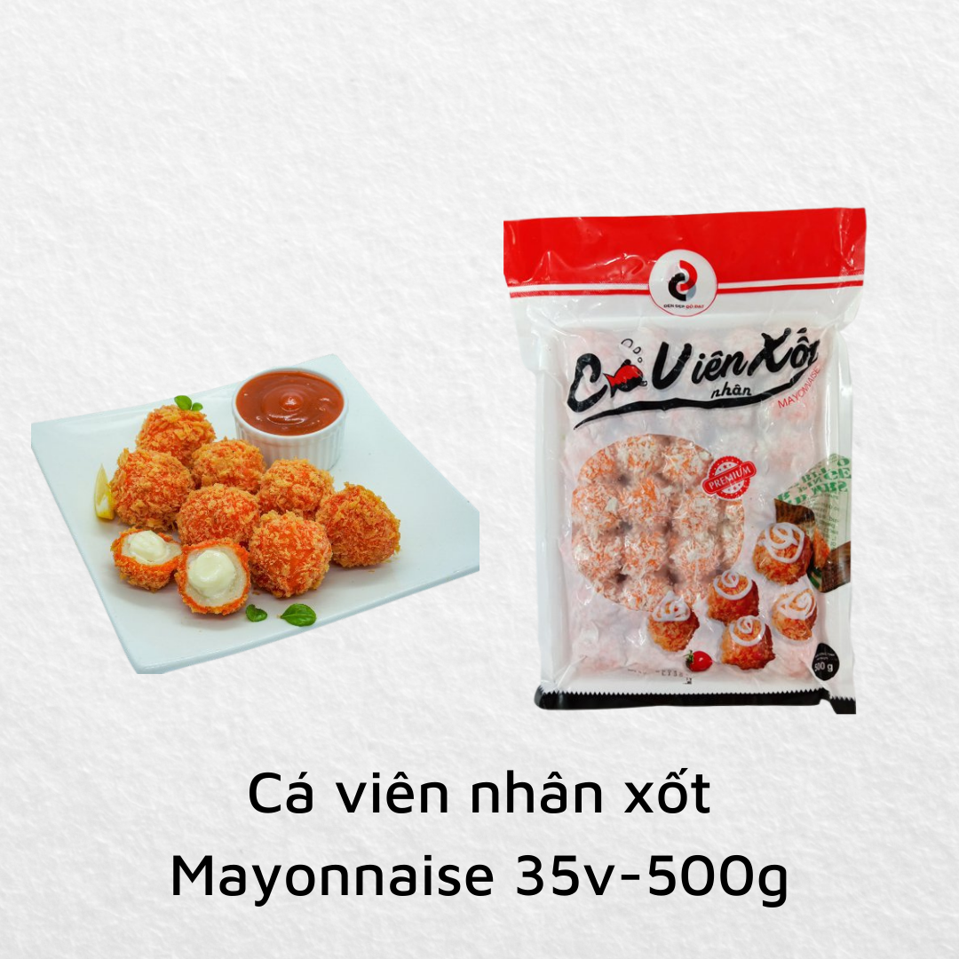 Cá viên nhân xốt Mayonnaise 35v-500g