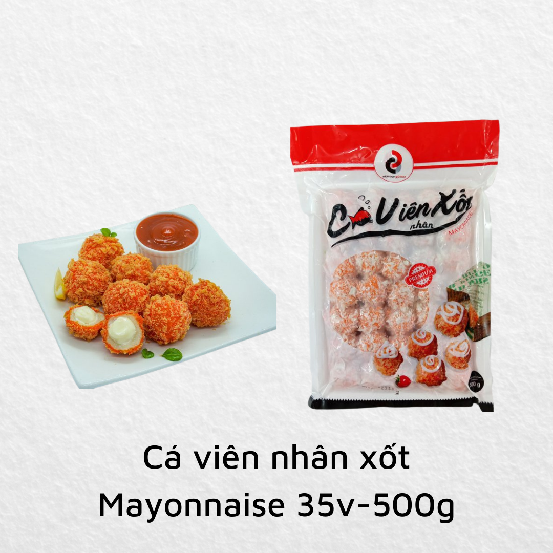 Cá viên nhân xốt Mayonnaise 35v-500g 