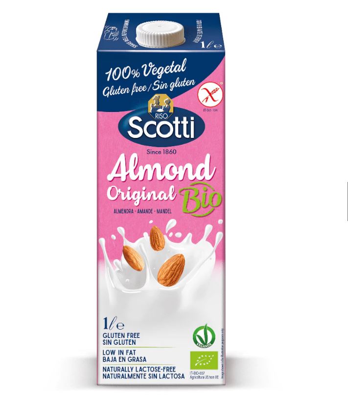 Sữa Hạnh Nhân Hữu Cơ Riso Scotti - Almond Original Sweetened 1L