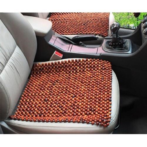 Đệm Lót Ghế Xe Ô Tô Hạt Gỗ - Kích Thước 45cm x 45cm