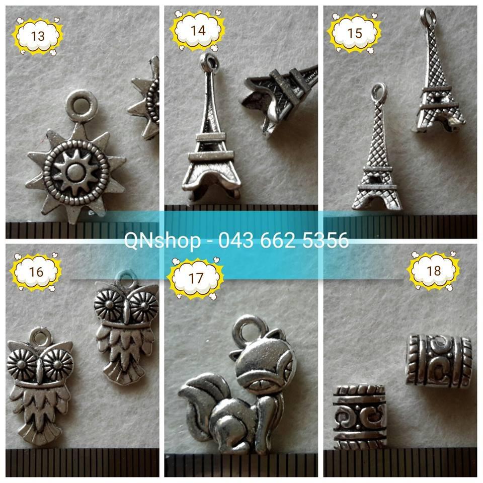 QNshop - Nguyên liệu Handmade (Mặt giả bạc mã 01-18 ; 10 cái/ 1 túi)