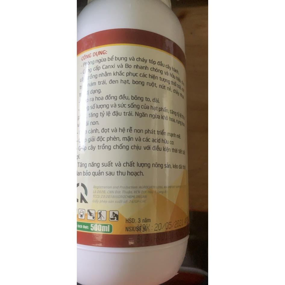 Sản phẩm CANXI NANO lọ 500ml không tóp đọt cứng cây đứng lá xanh lá