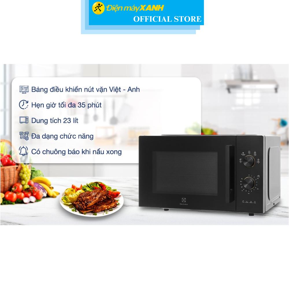 Lò vi sóng Electrolux EMM23K22B 23 lít - Hàng Chính Hãng