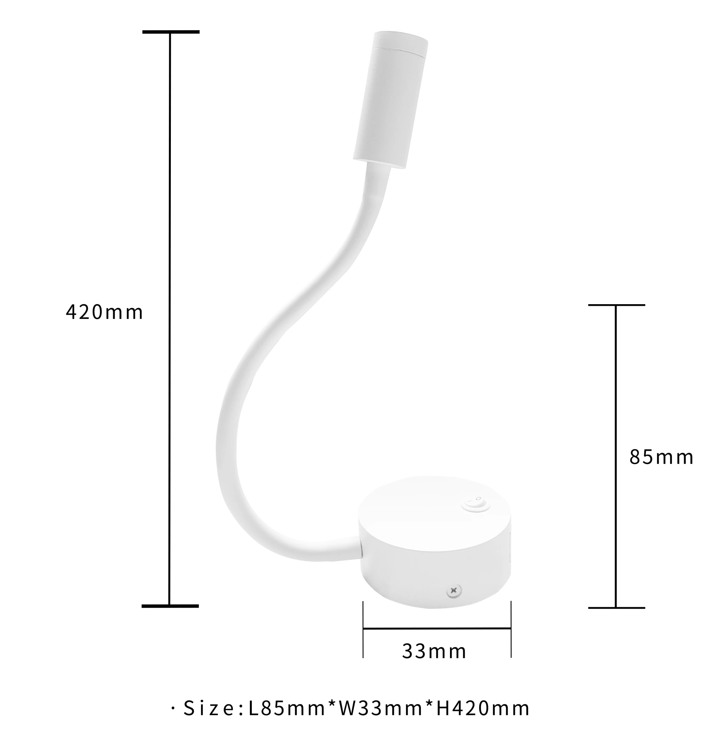 Đèn Led Đọc Sách Gắn Tường Đầu Giường 3W 220V - DW192