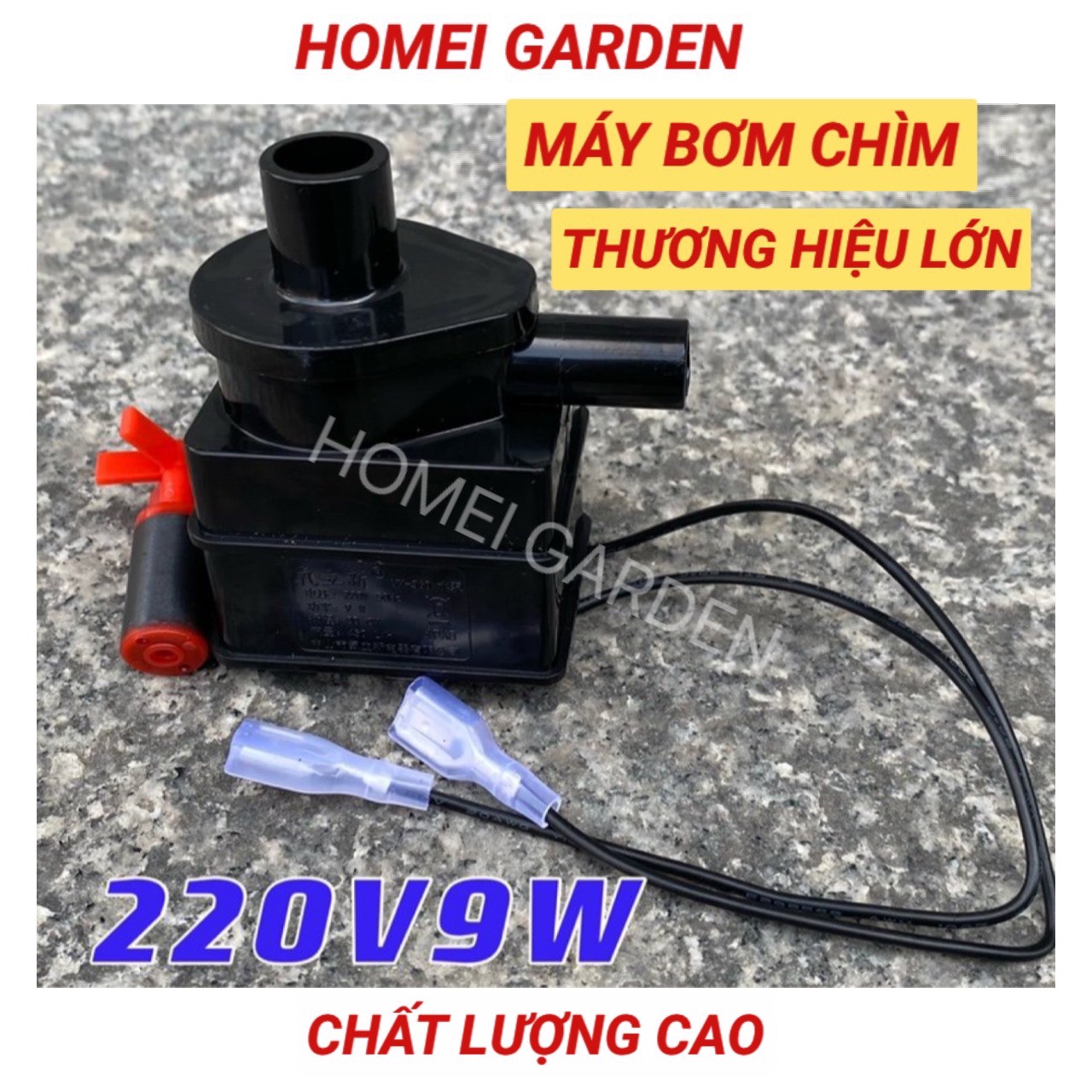 Bộ lọc oxy hóa 220V 9W máy bơm chìm đầu bơm 80cm 450L/h máy bơm nước không chổi than áp suất cao -G0010