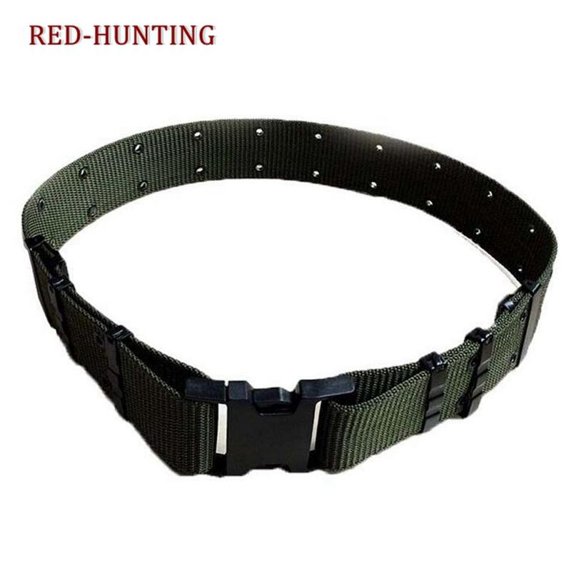 Nam Chiến Thuật Quân Đội Dây Unisex Bền Săn Bắn Gear Dây Lưng Ngoài Trời Tiện Ích Vòng Dây Có Thể Điều Chỉnh Hỗ Trợ
