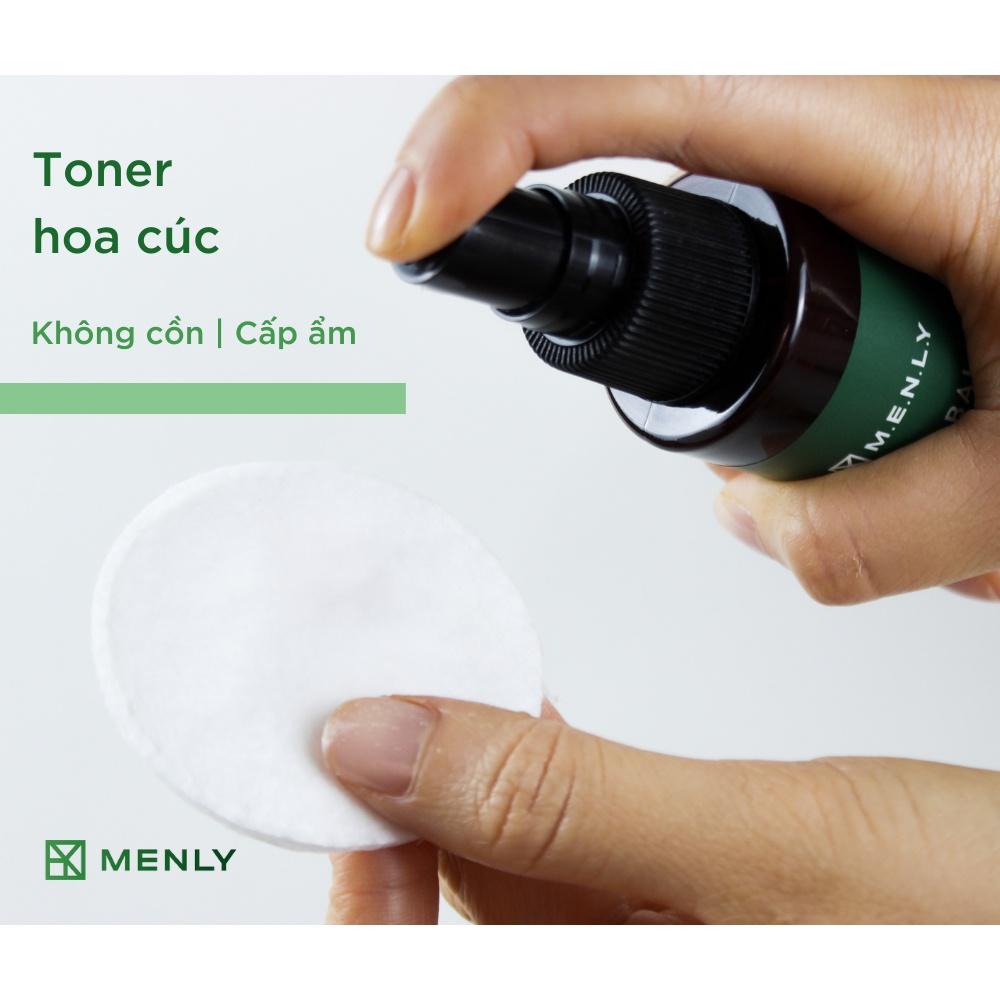 Toner Menly cấp ẩm, se khít lỗ chân lông cho da mụn nhạy cảm 100ml