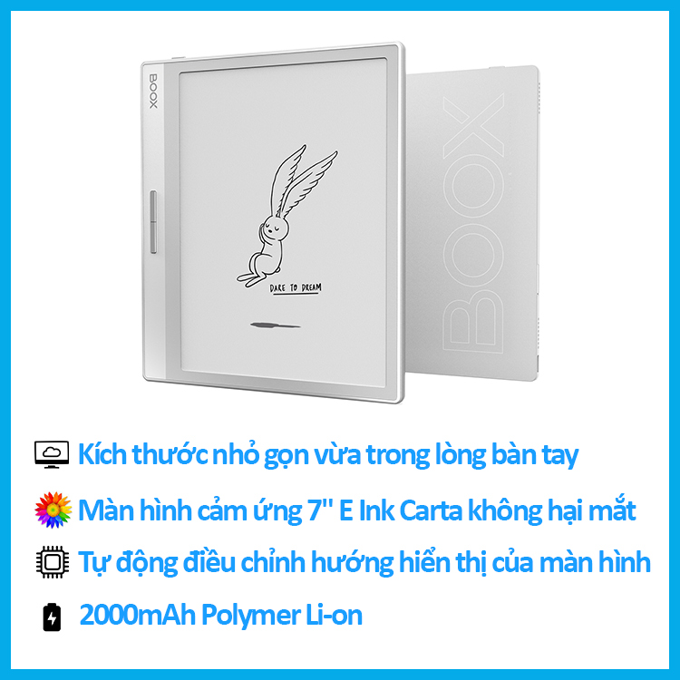 Máy đọc sách Boox Leaf 2 - Hàng Chính Hãng