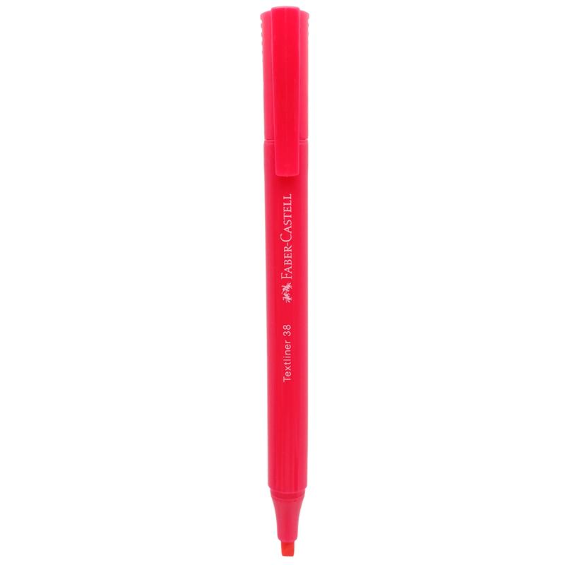 Bút Dạ Quang Textliner 38 - Faber-Castell 157721 - Mực Đỏ