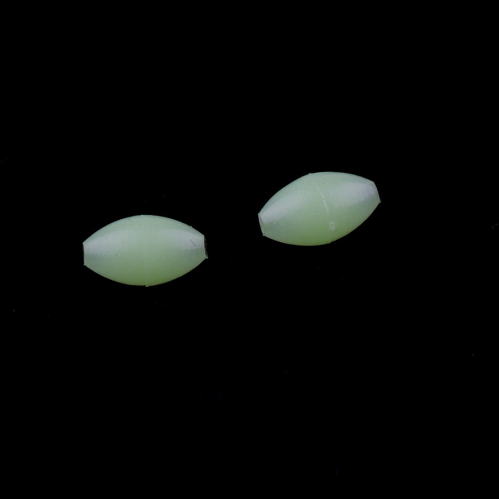 100Pcs Fishing Beads Round Luminous Rig Beads Sea Fishing Floating Tackle