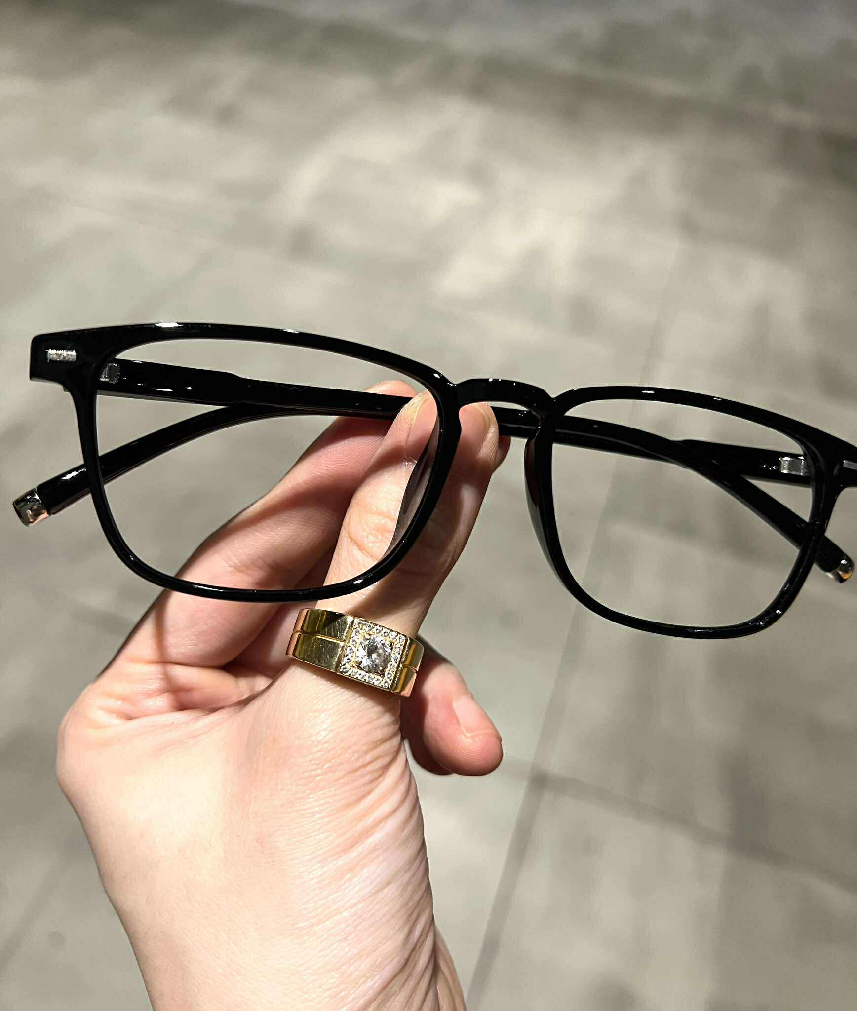 Kính gọng dẻo dáng chữ nhật unisex siêu bền, nhẹ cho nam nữ