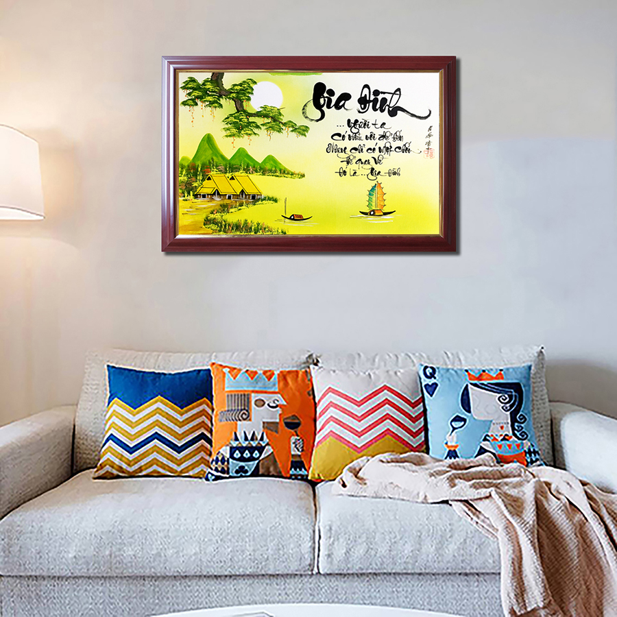 Thư pháp chữ Gia Đình