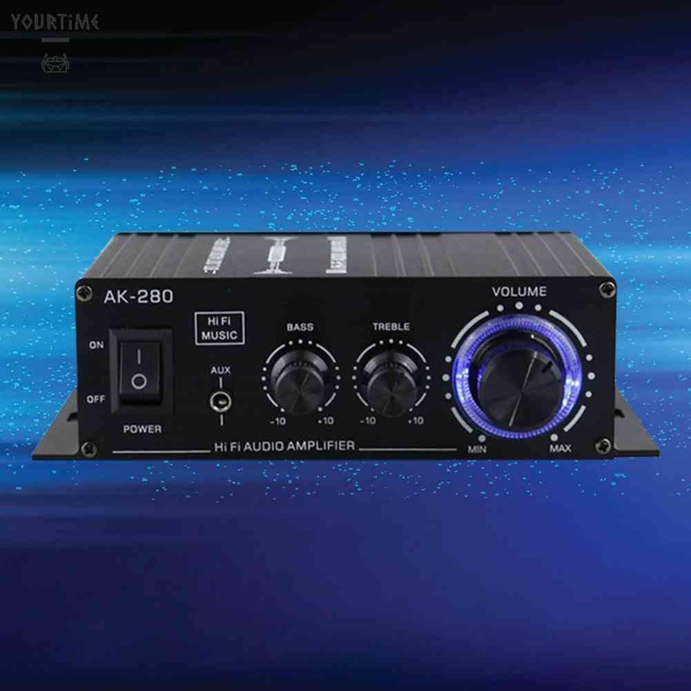 Bộ KhuếCh ĐạI Âm Thanh Kỹ ThuậT Số AK-280 40W + 40W 12V 2 Kênh Chuyên DụNg