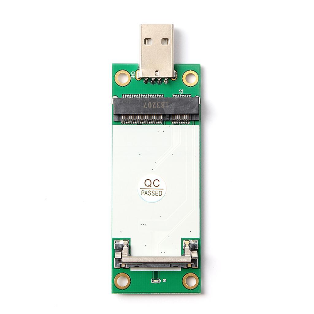 -E WWAN Card to USB Adapter & SIM Slot for full-height 3G/4G Module