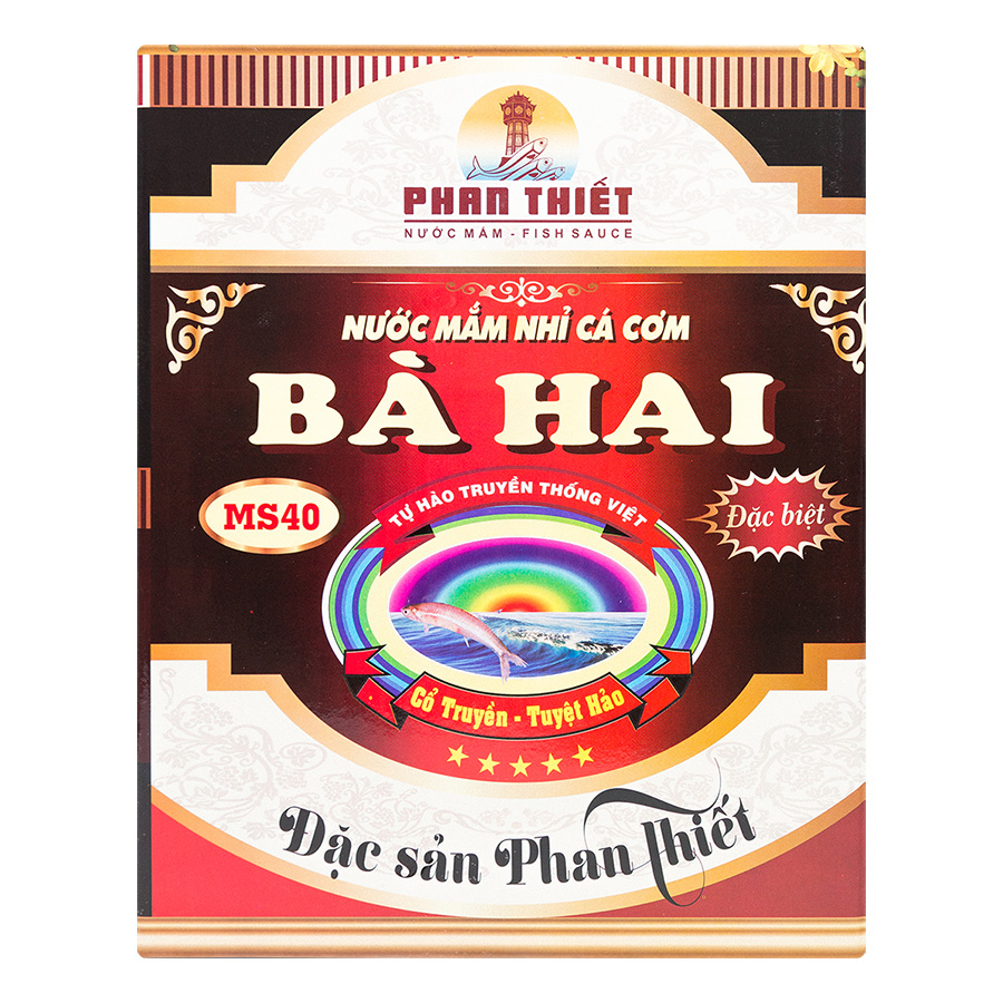 Nước Mắm Bà Hai 530ml thùng 6 chai