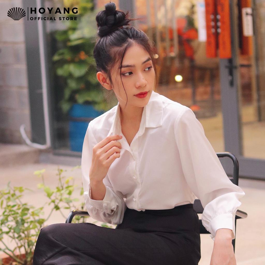 Áo Sơ Mi Tay Dài Trơn Basic HOYANG AHY93