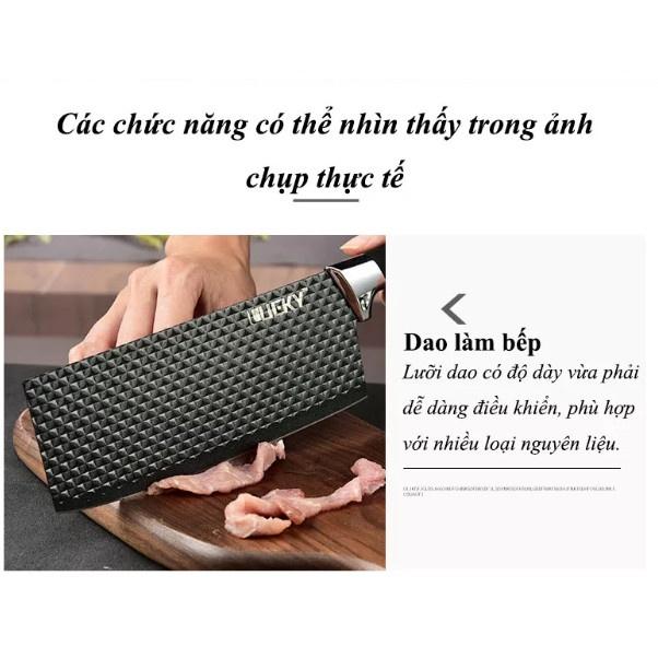 Bộ Dao Làm Bếp Cao Cấp 7 Món Lucky Của Đức Thiết Kế Đẹp Chống Dính Không Gỉ Chuyên Dùng Cho Nhà Bếp