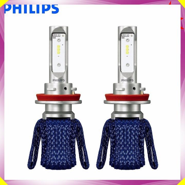 Bóng Đèn Pha Led Philips Siêu Sáng 11366UEX2 6000K Dùng Cho Các Loại Xe Có Chân Cắm H8/H11/H16 - HÀNG NHẬP KHẨU