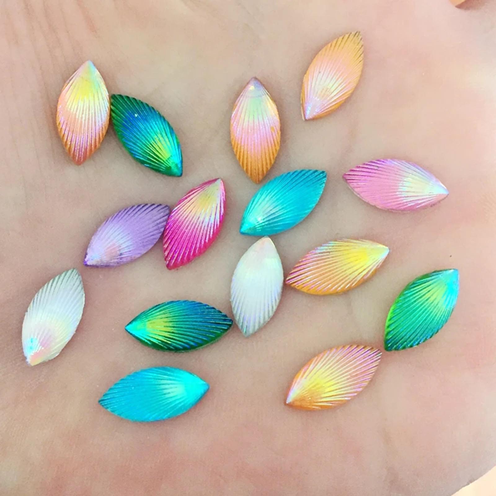 200 Pcs Mixed Colors Rhinestone Stained Glass for Art Flowerpots Decoration