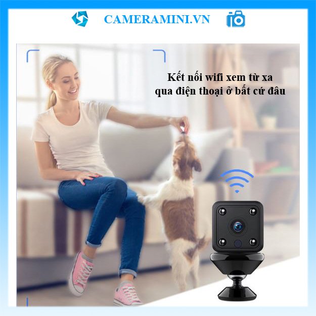 Camera mini wifi X6 fullHD 1080p giám sát, an ninh, hồng ngoại quay ban đêm, pin 3 giờ, siêu nhỏ không dây