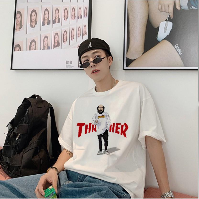 Áo Thun Tay Lỡ Thrasher Ngộ Tĩnh