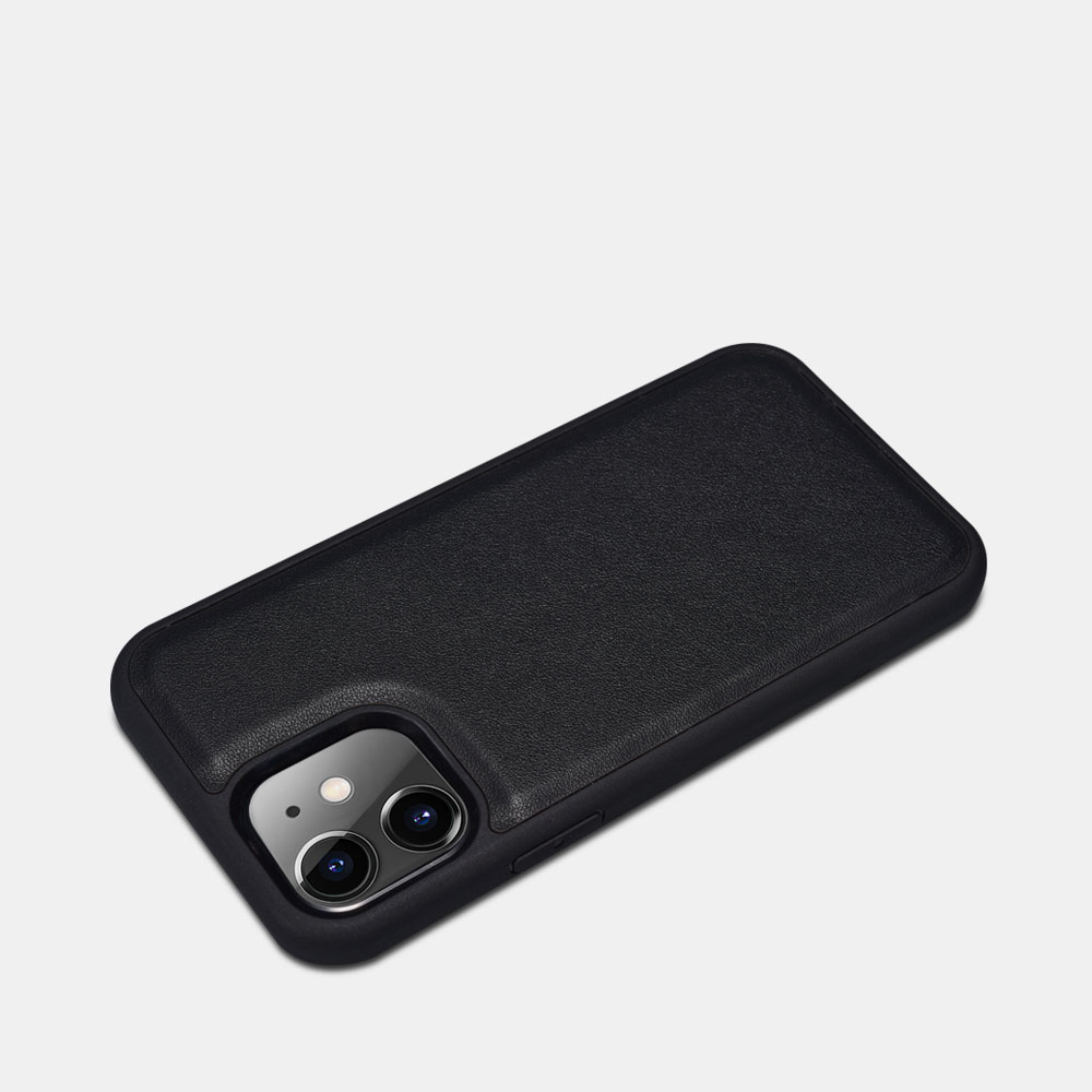 Ốp lưng / bao da 2 trong 1 iPhone 12 iCarer Nappa leather Wallet - Hàng chính hãng