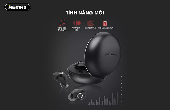 Tai nghe Bluetooth TWS V6 tích hợp nhiều tính năng mới