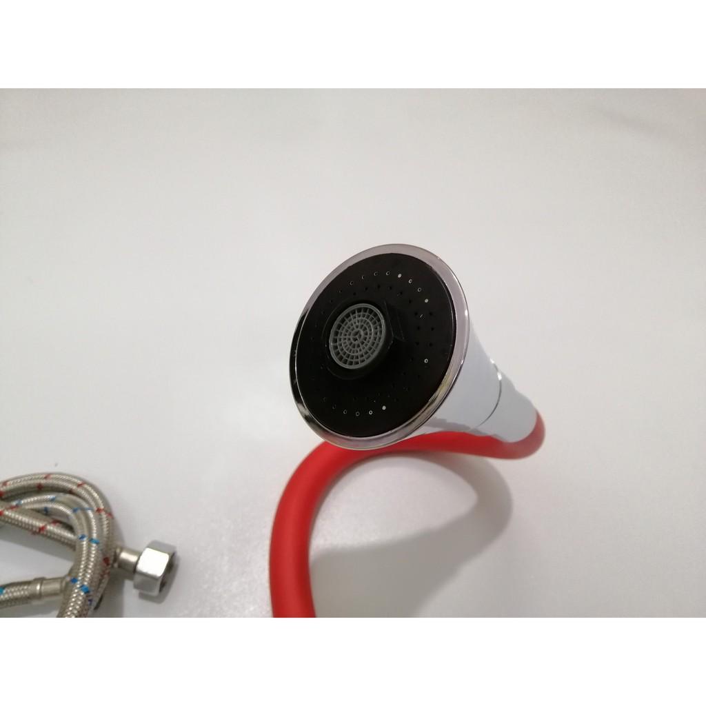 Vòi rửa bát nóng lạnh thân mềm inax