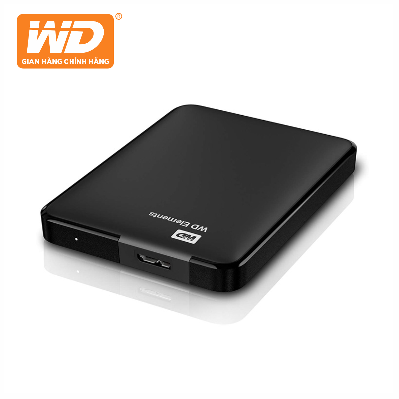 Ổ Cứng Di Động WD Elements Portable 750GB 2.5 USB 3.0 - WDBUZG7500ABK-WESN - Hàng Chính Hãng