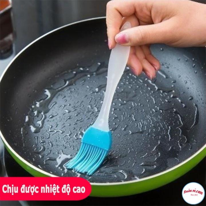 Cọ chổi quét dầu mỡ, nước sốt, mặt bánh, Cọ silicon cán nhựa