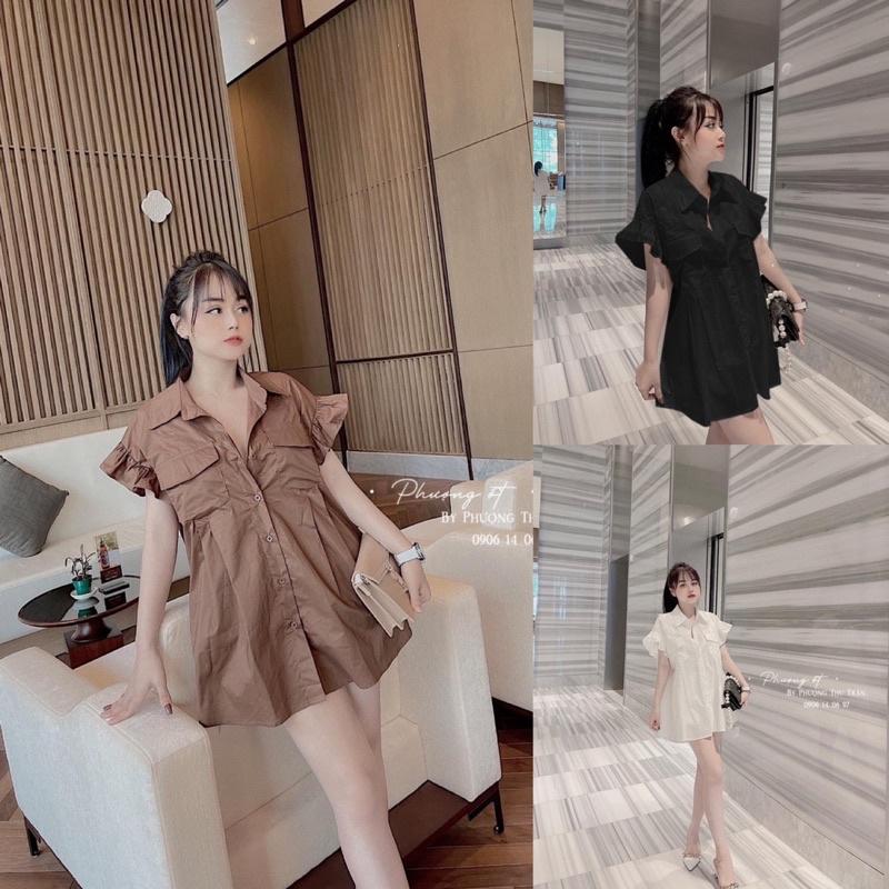 ÁO Sơ mi tay bèo túi hôp bigsize 50 đến 90kg