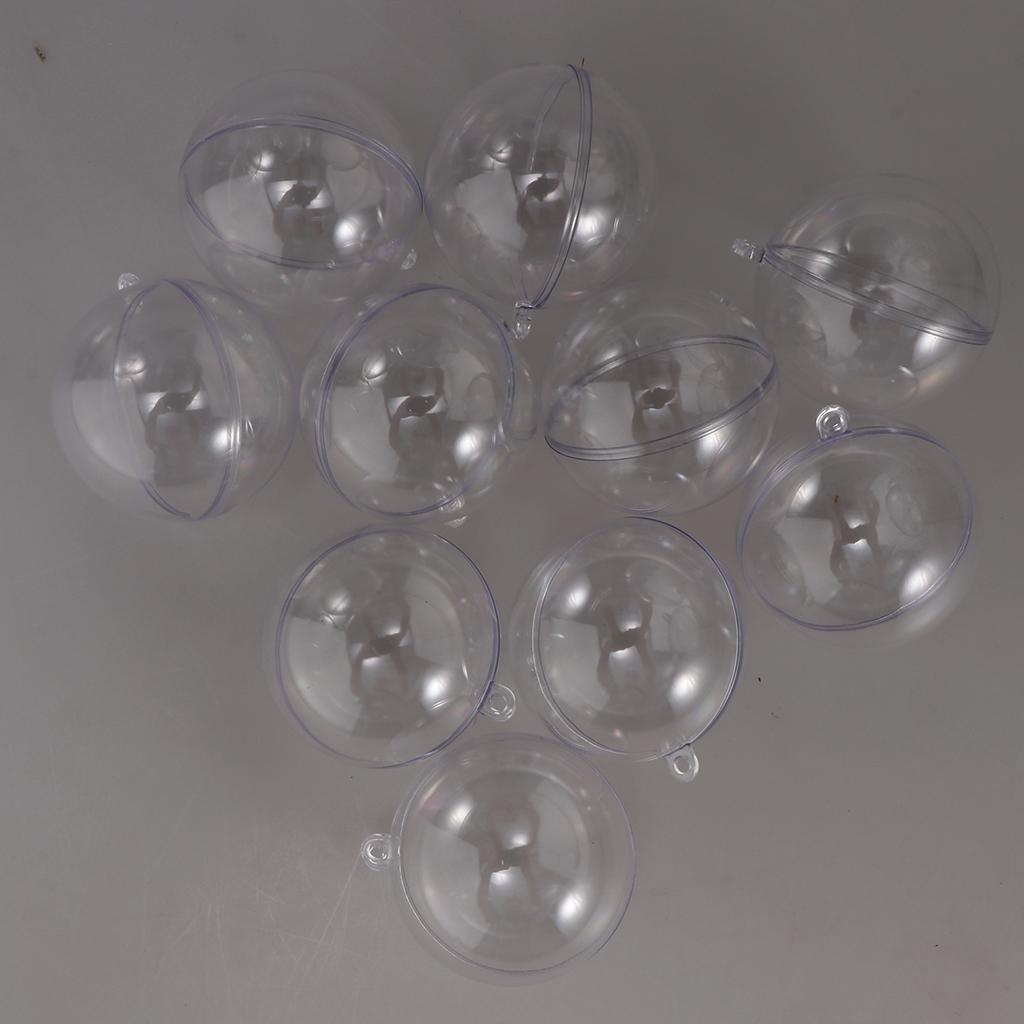 3X Clear Fillable Ball Wedding Favours Candy Filler DIY Tree Hanging 5cm