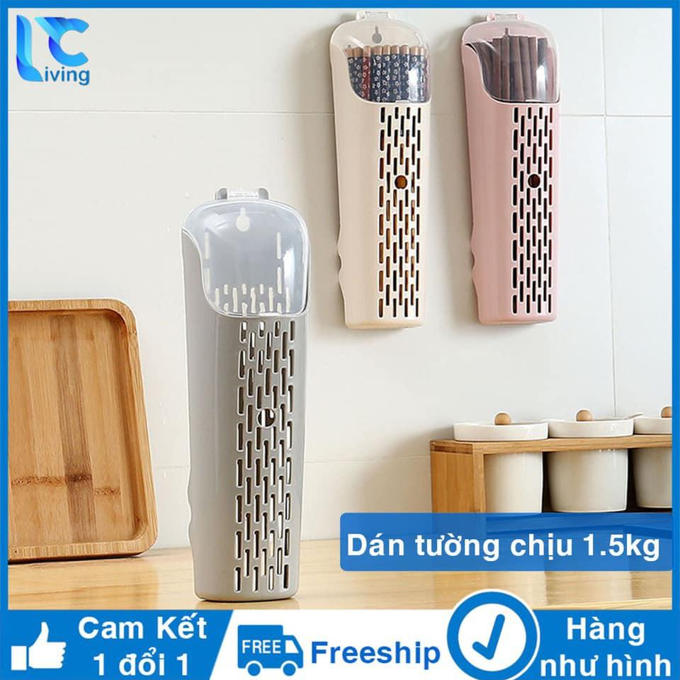 Ống/hộp cắm đũa có nắp đậy tiện dụng