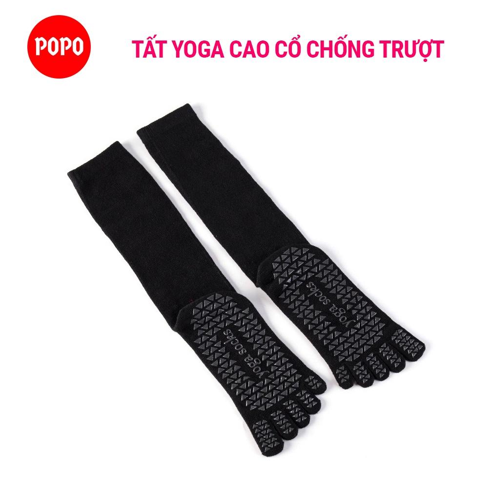Tất Yoga Chống Trượt Cổ Cao vớ Yoga tập thể dục chống trượt êm ái, tránh hôi chân, đảm bảo an toàn