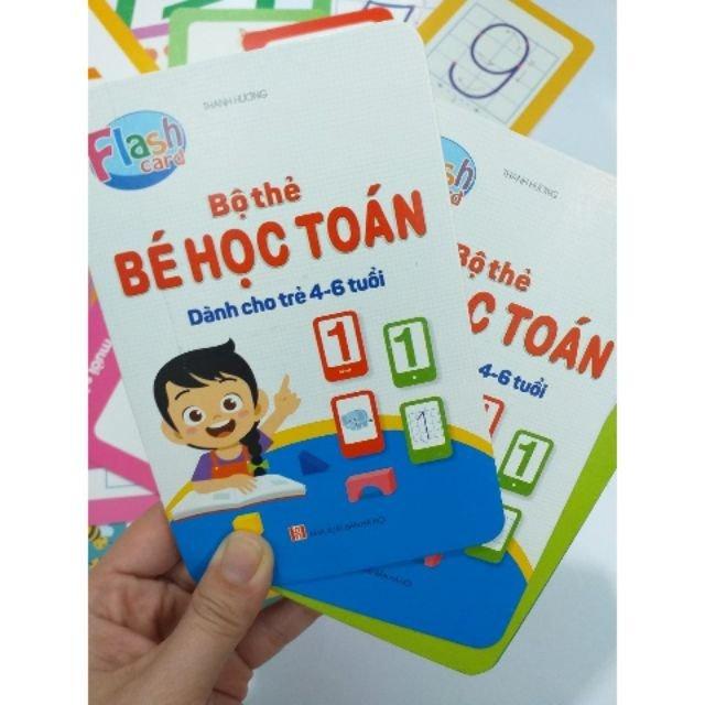 FlashCards Cho Trẻ Từ 3 Tuổi, Bộ 2 Thẻ Học Thông Minh Giúp Bé Học Đánh Vần Tiếng Việt và Làm Toán